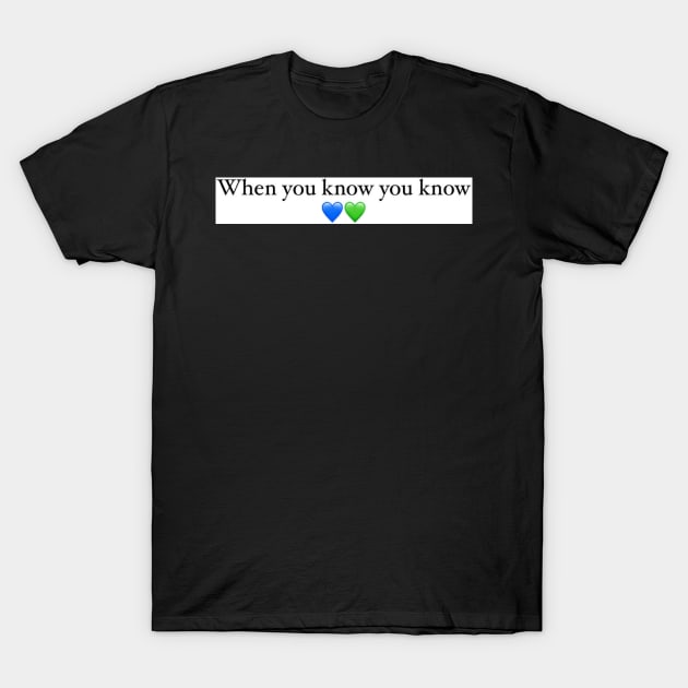 Blue Green Design T-Shirt by BlossomShop